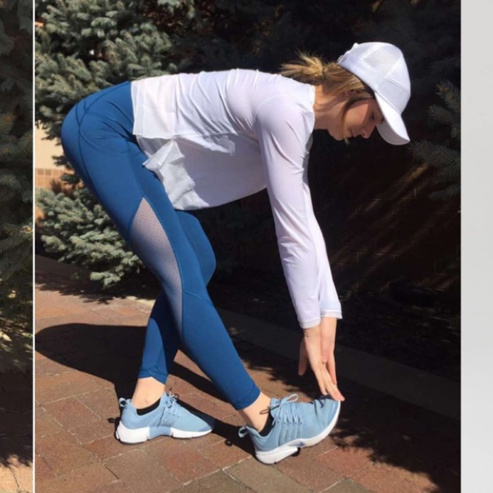 RARE Lululemon Sole Training 7/8 Tight Poseidon Blue, 8